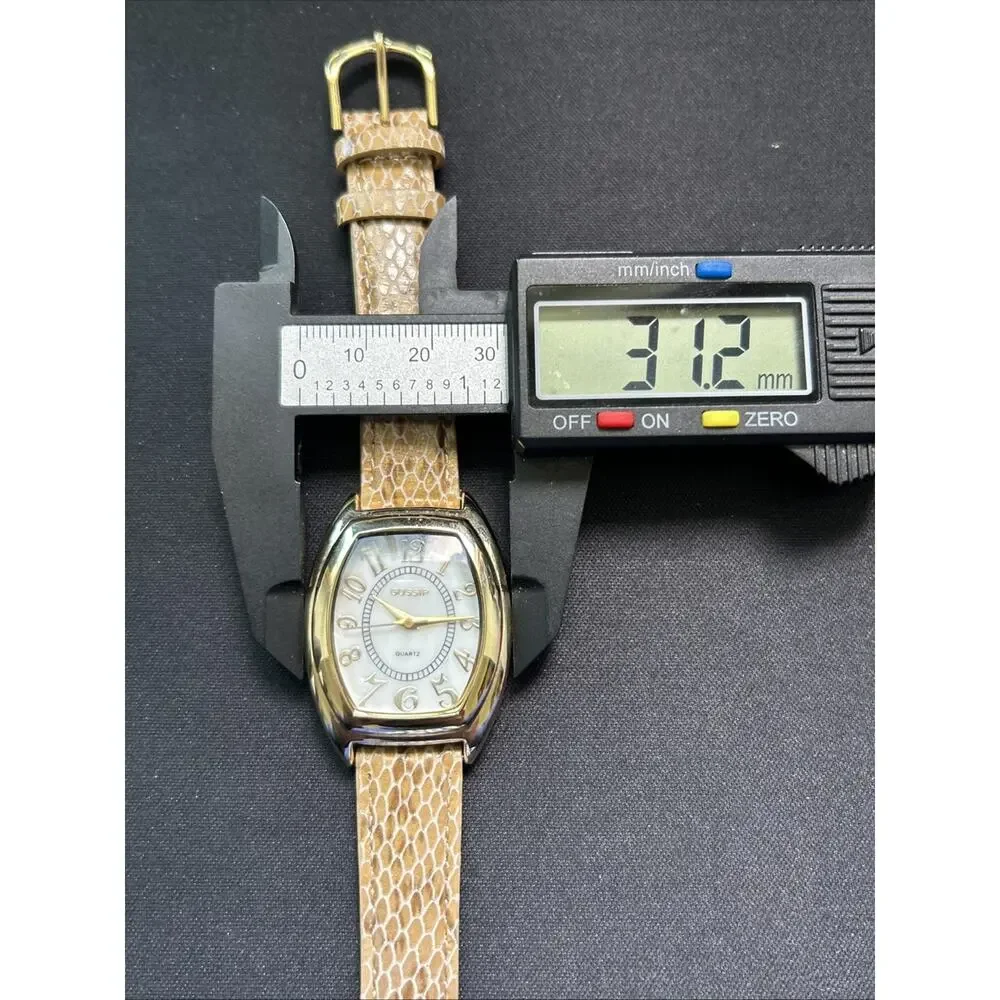 Gossip Gold Tone Beige Band Women’s Quartz Watch